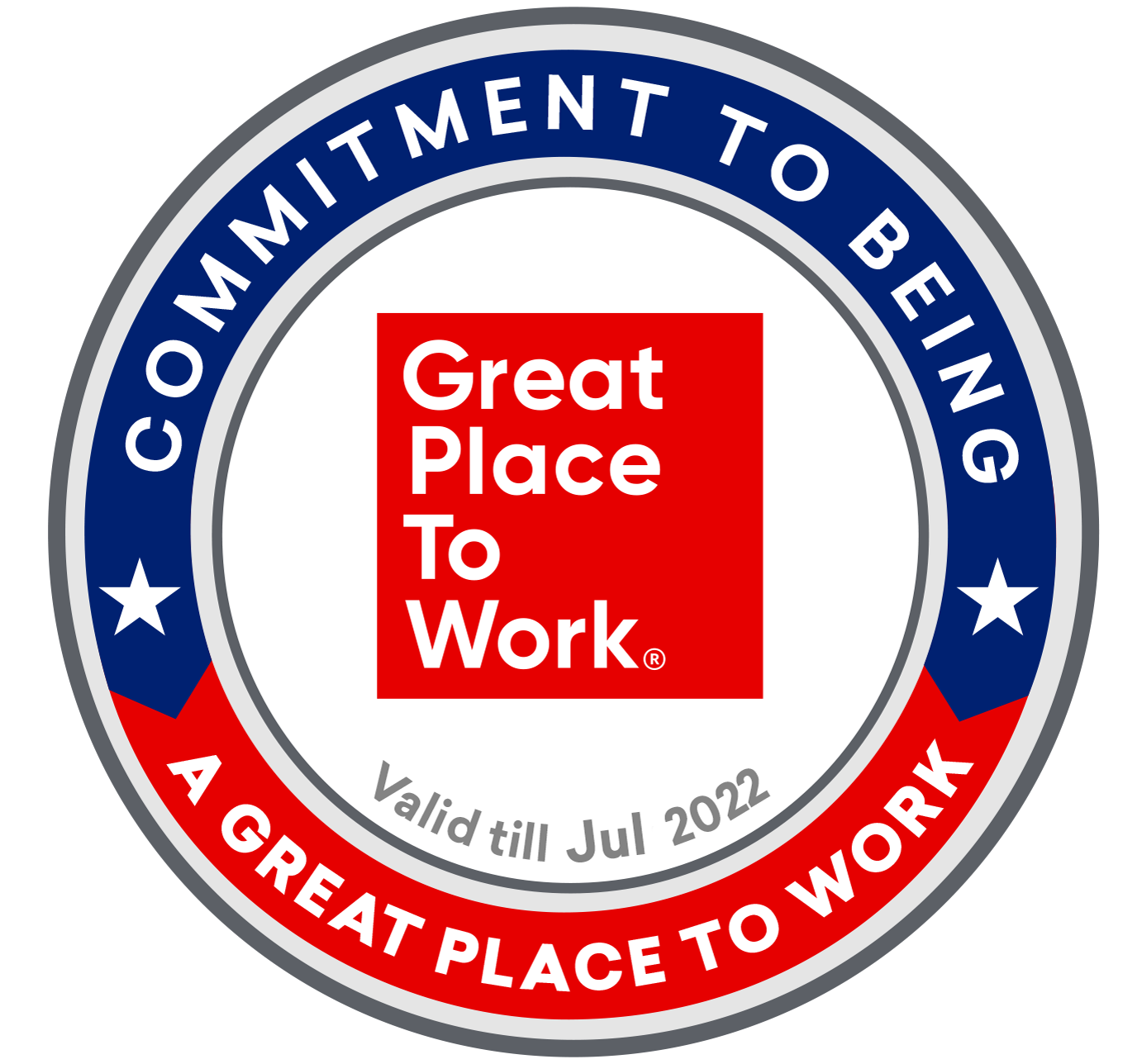 Commitment To Being A Great Place To Work JUL 2021–JUL 2022 